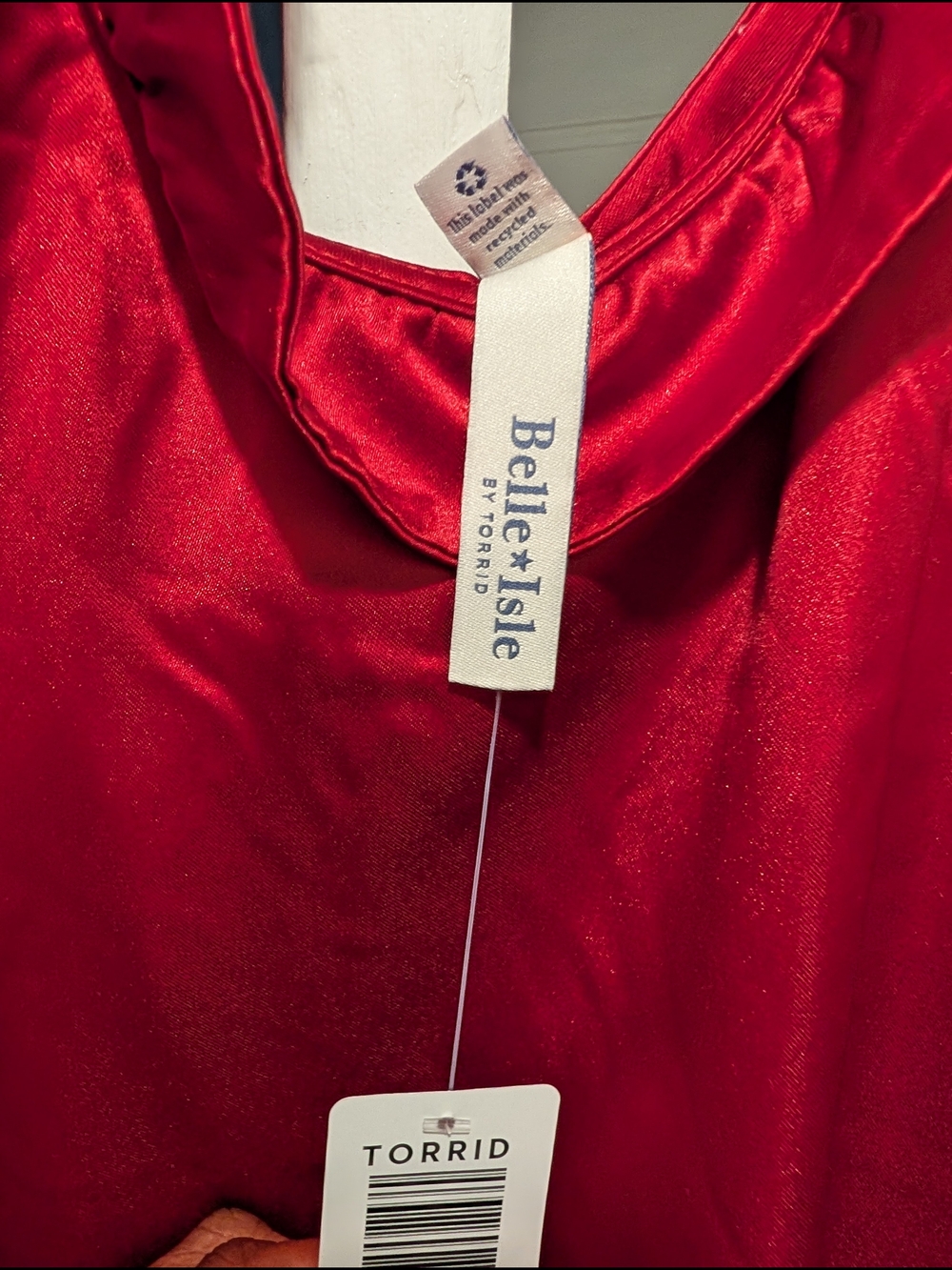 Red Satin Blouse torrid Size 3 ( 22/24)